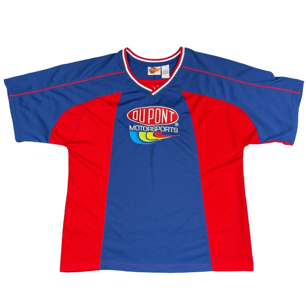 Vintage Jeff Gordon DuPont Motorsports NASCAR Jersey Blue Red‎ XL
